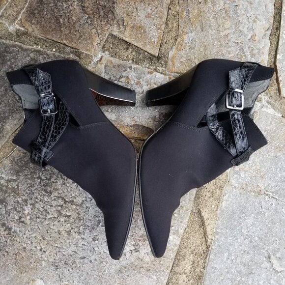 Donald J Pliner Tamy Buckle Pointed Toe Bootie 8.5 - Picture 7 of 9